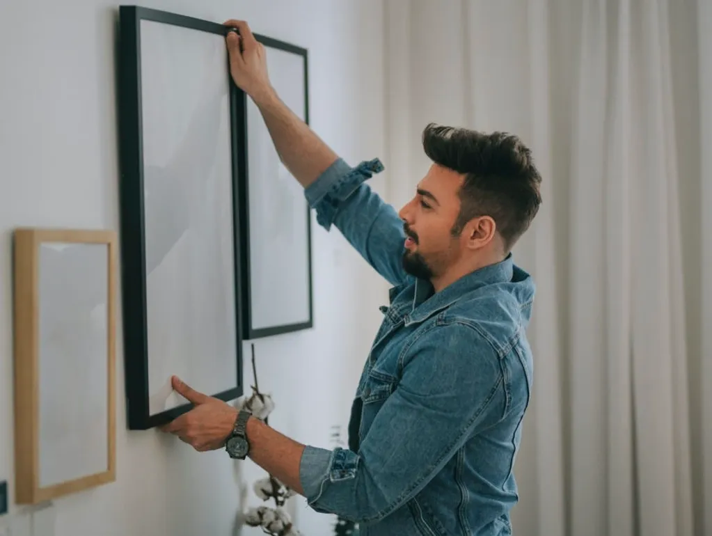 wall, picture, hanging, mounting